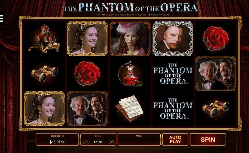 Top online real money slots - The Phantom of the Opera slot